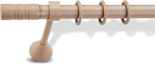 Bunte Vorhangstange Ismene F25 Enis Oval Eisen Mo 200 cm Beige