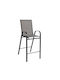 Metallischer Gartenhocker Grau