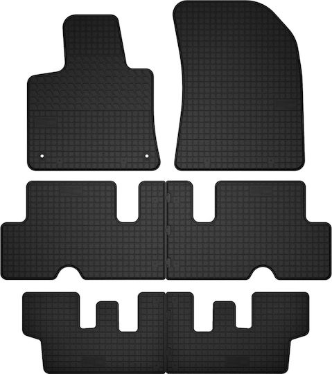 Rubber Mats 3 Rows 7 Seats Citroen C4 Spacetourer Minivan From 2018 To 2022