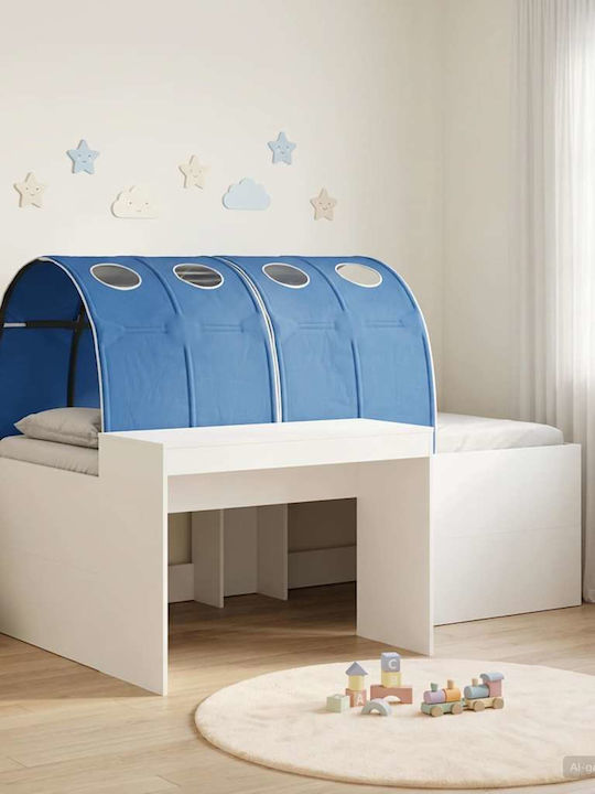Kids Single Bed with Desk Blue