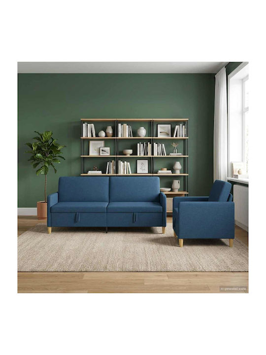 vidaXL Wohnzimmermöbel-Set 2-Sitzer & Sessel