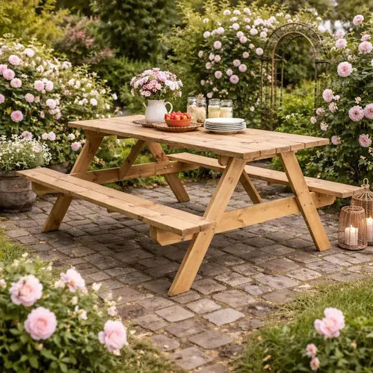 Holztisch Für Außenbereich 200x151x75cm