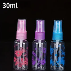 Sticle Mici De Pulverizare Din Plastic Reîncărcabile Cu Modele Florale 30ml 3 Bucăți