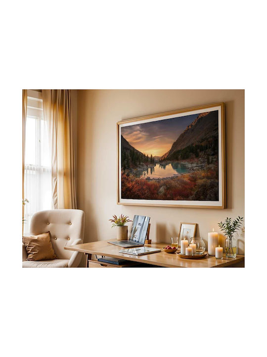 Poster Mountain Lake Pst25104 40cm X 50cm Black...