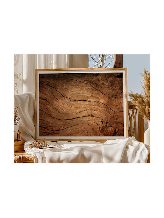 Poster Wooden Surface Pst25105 40cm X 50cm Blac...