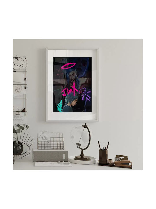 Gaming Poster Jinx Powder Gm1113 40cm X 50cm Bl...