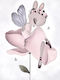 Kids Framed Fairy Wall Art With Black Wooden Frame 40x50cm