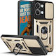 Orso Combo Kickstand Slide Back Cover Gold for Poco X8 Pro Max