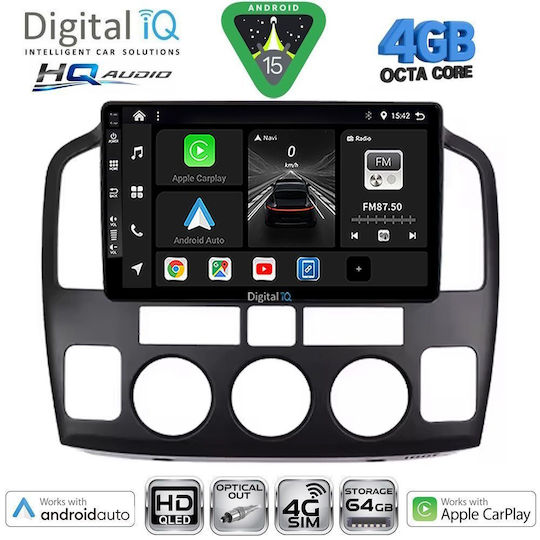 Digital IQ Car Audio System for Suzuki Vitara 2000-2005 Bluetooth USB WiFi GPS Apple CarPlay Android Auto with 9" Touch Screen