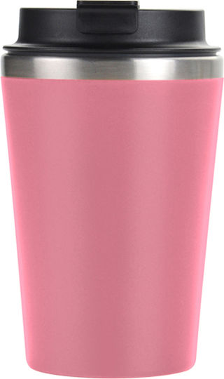 TnS Stainless Steel Thermos Bottle 350ml Pink 03-950-4345ROZ