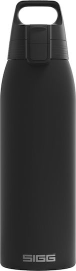 Sigg Μπουκάλι Θερμός Ανοξείδωτο / Πλαστικό 1lt Μαύρο