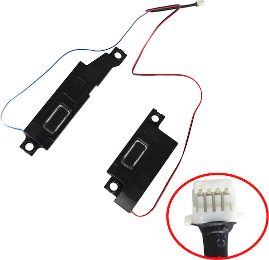Speaker Set Speakers Pair Laptop Lenovo Ideapad Yoga 710-14ikb 710-14isk 80ty 80ty0017fr 80v4 80v4005yge 5sb0k83900 Pk23000st10 Speakers Left+Right Code 1-spkr413
