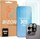 Bizon Glass Clear Set Protecție 4în1 3 Folii Sticlă Ecran + 1 Foliă Sticlă Cameră Compatibil Oppo Find X9 Pro Transparent