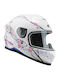 CGM 265M Micro Music White Pink Kids Motorcycle Helmet Full Face ECE 22.06 1100gr