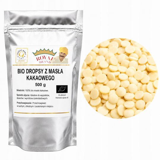 Organic Edible Cocoa Butter 500 G Drops Natural Cocoa Fat Sweets Chocolate Pastries