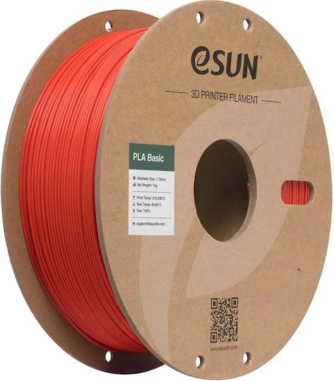 Esun PLA 3D Printer Filament 1.75mm Κόκκινο 1kg