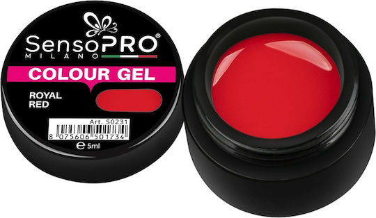 Royal Red Colored Uv Gel 5ml Sensopro Milano
