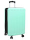 vidaXL Medium Travel Suitcase Green Height 66cm