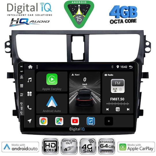 Digital IQ Car Audio System for Suzuki Celerio 2015-2021 (Bluetooth/USB/WiFi/GPS/Apple CarPlay/Android Auto) with 9" Touch Screen