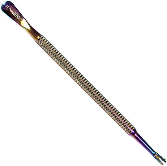 Luxorise Cuticle Pusher Scraper Tool Rainbow #04