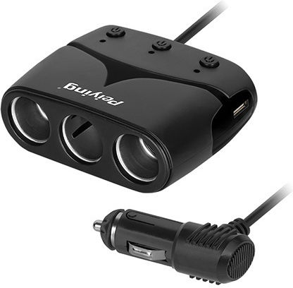 Peiying Auto Zigarettenanzünder & Adapter X3 Usb Kabel