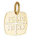Kontopoulos Pendant Kids Charm Constantine Coin in 9K Gold KN032AFR