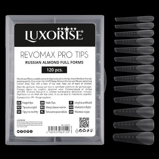 Wiederverwendbare Revomax Pro Tipps Luxorise Russische Mandel Polygel Gel 120 Stück