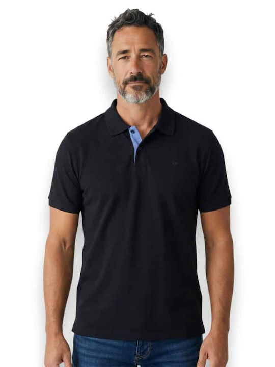 Frank Tailor Short Sleeve Blouse Black