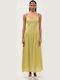 Summer Midi Dress for Wedding / Christening Lime
