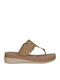 Γυναικεία Ανατομικά Σανδάλια Flatforms Μπεζ