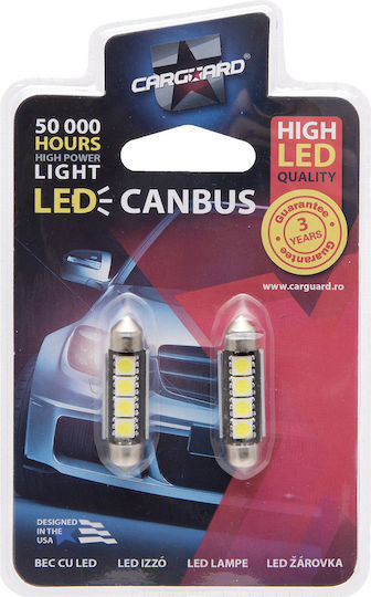 Bec Led Auto Sofit 39 Mm 12v 3w 6000k 72 Lm