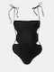 Sexy Cut Out Black One Piece Swimsuit Size XL Black