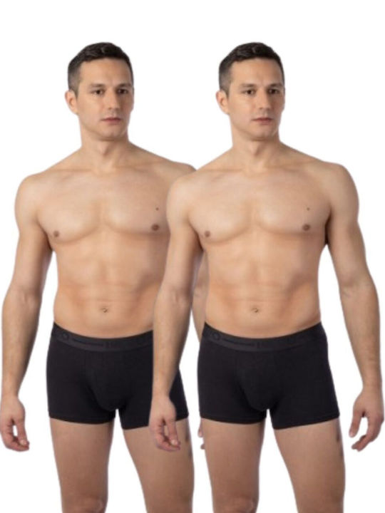Мъжки Боксерки Черно-черно 2Pack