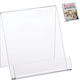 Relaxdays A5 Book Stand Transparent 15x11.5x15 Cm
