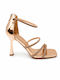 Sandals with Gold Strass