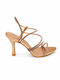 Sandals with Strass Gold