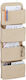 Relaxdays Hanging Organizer 4 Compartments Beig...