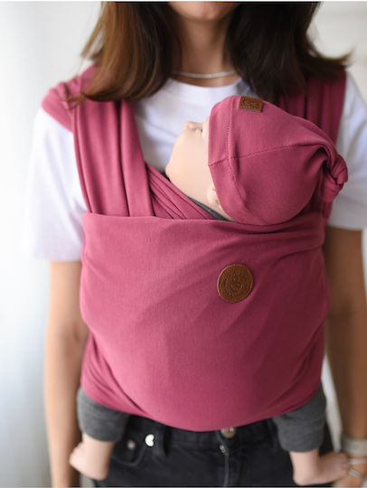 SteweHome Baby Carrier Sling Wrap Pink With Maximum Child Weight 15kg