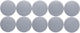Maul Runde Magnete D32mm 0,80 Kg Haftkraft 10 Stück Set Maul Solide Grau