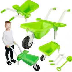 Doloni Roabă Verde Pentru Copii Mâner Ergonomic Lopată Funcțională Dimensiuni 87 X 50 X 38 Cm Doloni Roabă Verde Pentru Copii Mâner Ergonomic Lopată Funcțională Dimensiuni 87 X 50 X 38 Cm