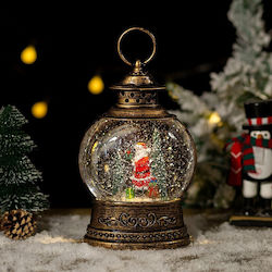 Illuminated Lantern with Santa Claus