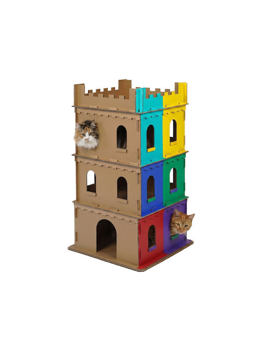 Relaxdays Scratching Post Brown 107.5x62x62cm