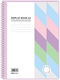Salko Spiral Pp A4 Clipboard With Elastic 40 Plastic Sleeves Pastel Colours 1 Piece