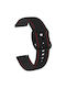 Λουράκι Silicone Stitching Line Xiaomi Watch 5 47mm 22mm Black Red Line