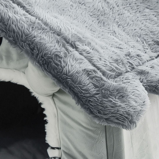 Relaxdays Cave House Cats Grey 38x50x45 Cm