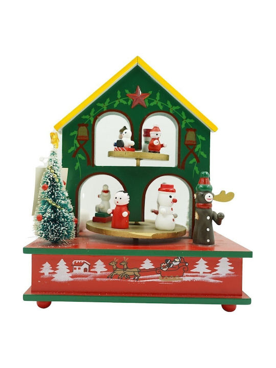 Alista Home Коледна Декоративна Малка Къща с Музика 20x17cm