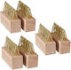 Set 6 Perii Pentru Chit Relaxdays Natural Aurii 7.5x10x3.5cm
