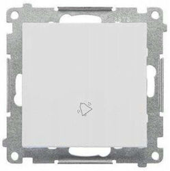 Simon 55 Modul Buton Clopoțel 10 Ax 250 V Conector Rapid Gri Deschis Mat Td1.01/114