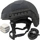 Fast Nij Iiia Ballistic Tactical Helmet Resistant To 9mm 357 Sig 44 Magnum Bullets High Cut Accessories Nvg Compatible Fast Rail 360° Adjustment System Ultra-resistant Pe Material Size L Black