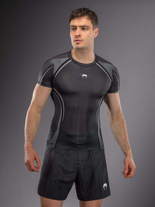 Venum Men's Short Sleeve Shirt VENUM-06276-108 for Jiu-Jitsu Black